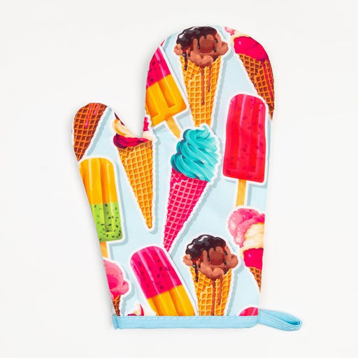 Кухонный набор 2 прихватки Этель Сладости , прихватка 17х17 см, варежка 24х16 см, 100% п/э  фото 2