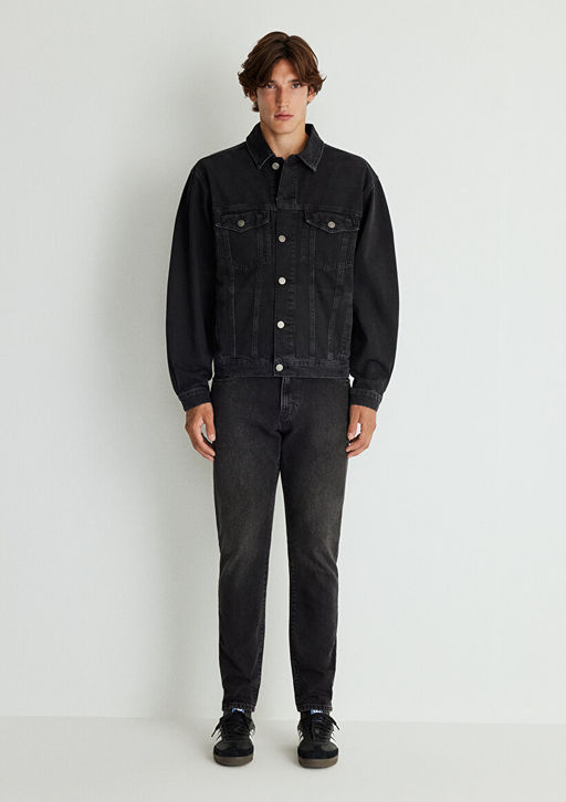 Ryan Antrasit Denim Jean Ceket - Mavi фото 3