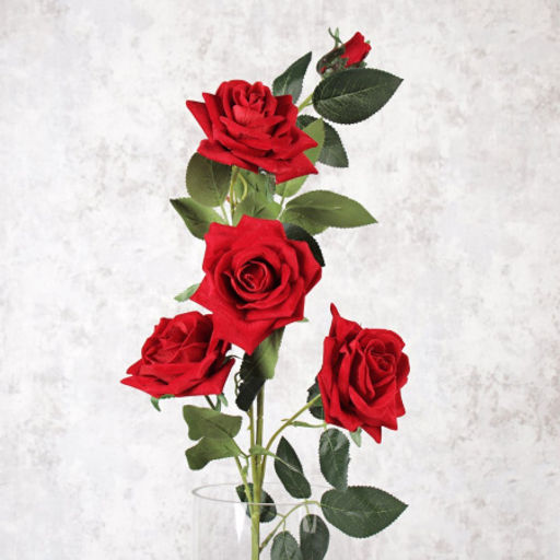 Цветок искусственный Роза 90 см 5 бутонов / NT47-6 /уп 50/400/ - Галеонтрейд фото 21