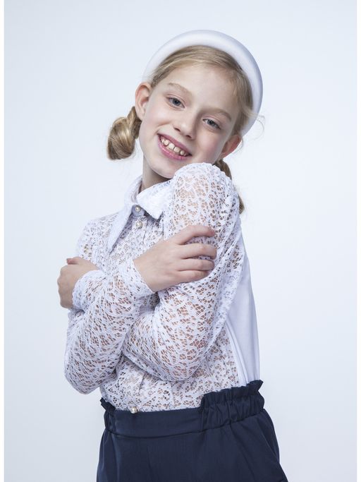 Блузка белый 212230817 - Nota bene фото 15