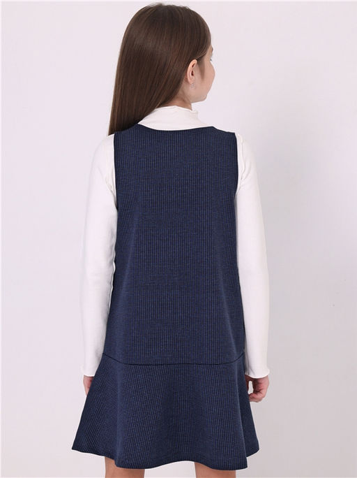 Сарафан Апрель 1ПДС3456258н хлопок с лайкрой синий фото 2