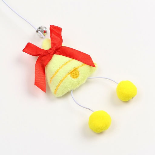 Дразнилка-удочка для кошек с бубенчиком Колокольчик, 40 см - Пижон фото 3