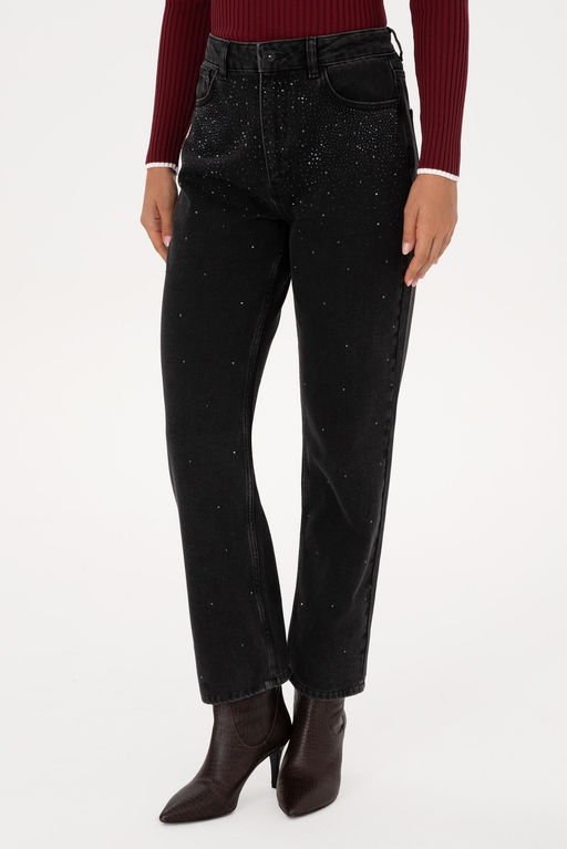 Kad_n Siyah Jean Pantolon Sepette S_rpriz _ndirim - U.s. polo assn фото 2