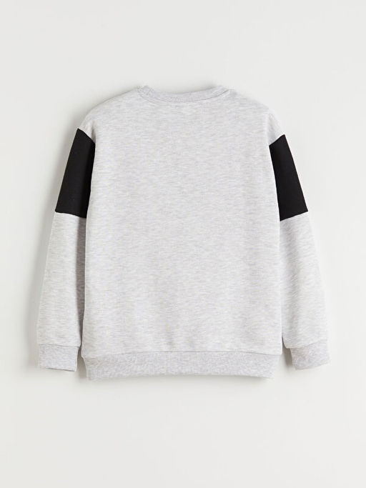 Bisiklet Yaka PlayStation Bask?l? Erkek ?ocuk Sweatshirt