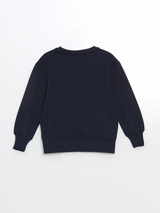 Bisiklet Yaka Bask?l? Erkek Bebek Sweatshirt - Waikiki фото 2