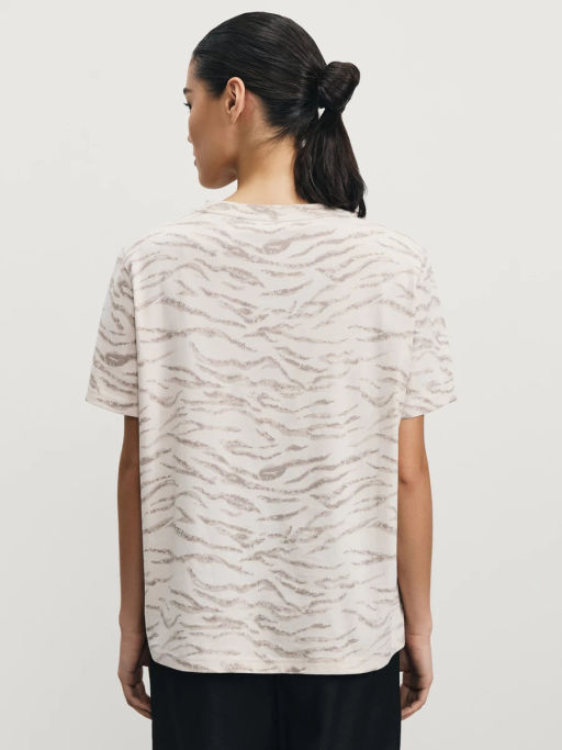 Футболка прямого кроя с принтом / Zarina  фото 6