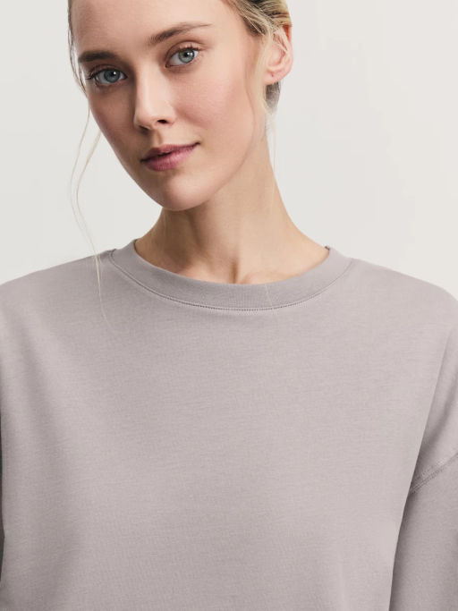 Базовая футболка оверсайз из хлопка / Zarina  фото 6