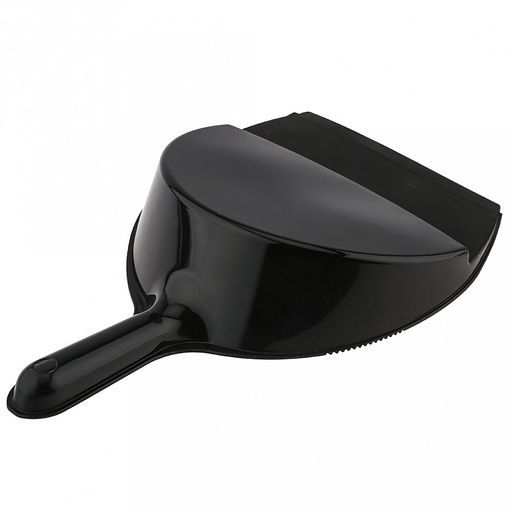 Комплект для уборки "Служанка" 2 предмета: щетка-сметка 27х4х8,5см, ворс ПВХ 5,5см, основание пластик, ручка бамбук; совок 22х32,2х7,8см с резинкой, пластик, цвет черный, общий размер комплекта 22х32,2х10,5см, упак. п/эт (Китай)