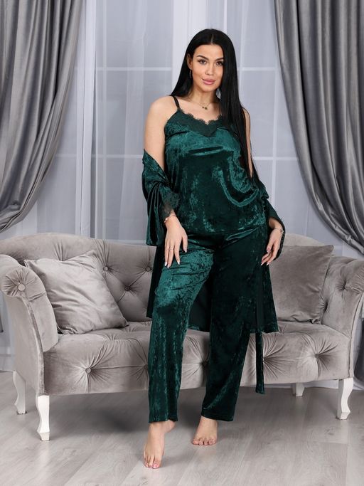 05-ХП ЖЕНСКИЙ КОМПЛЕКТ ЧЕТВЕРКА (Зелёный) - А-дина фото 3