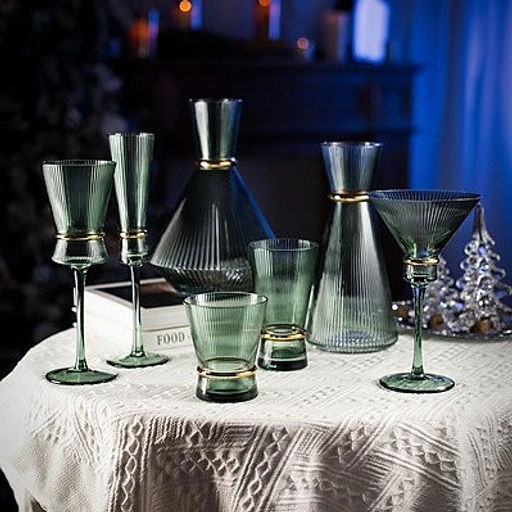 Стакан низкий 300мл "VIVALDI" в наборе 6шт, зеленый