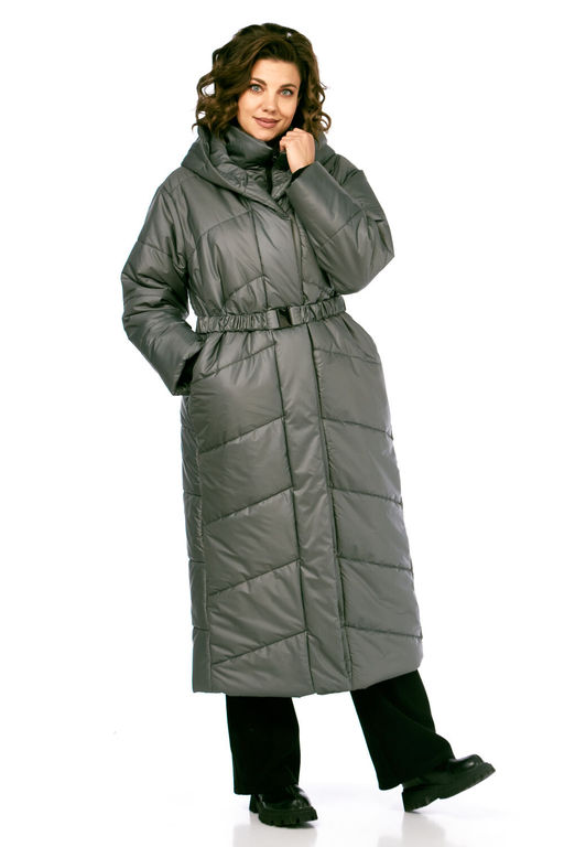 Пальто Diamant 2128 серый фото 17