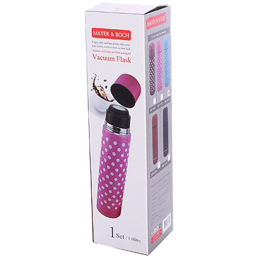 31128 Термос 1л нерж/сталь мет/колба голуб.MB(х24) - Mayer&boch фото 7