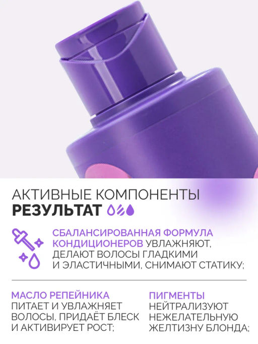 Concept Fusion Бальзам оттеночный жемчужный блонд Magic Silver 400мл