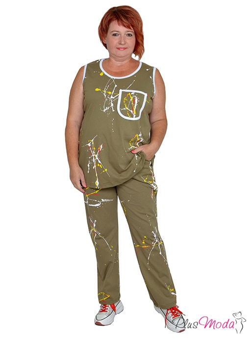 Майка Модель №1335 размеры 44-84 - Plusmoda фото 5