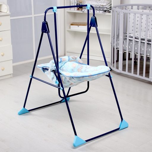 Качели детские напольные «Ветерок-Люкс», синий, МИКС