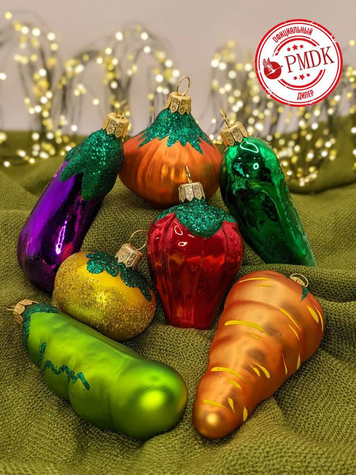 Набор елочных украшений Овощи С818 - Елочка фото 3
