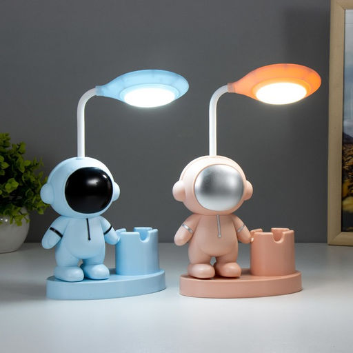 Настольная лампа «Космонавт» LED 2 Вт USB АКБ МИКС 7.3×13×31 см