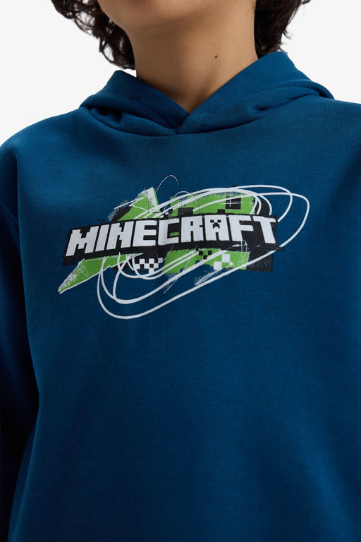 Minecraft Kap__onlu Sweatshirt Erkek _ocuk - Defacto фото 5
