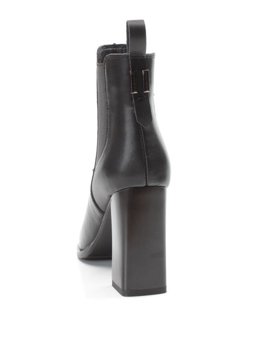 01-PCT168-1 BLACK Ботинки Челси демисезонные женские (натуральная кожа, байка) - Фабричный китай фото 7