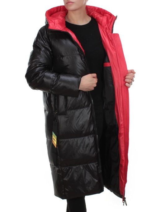 2239 BLACK Пальто женское зимнее AKIDSEFRS (200 гр. холлофайбера) - Fashion фото 8