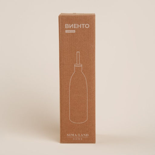 Бутылка для масла и соуса SL Home «Виенто», 500 мл, 7×26 см, керамика, бежевая