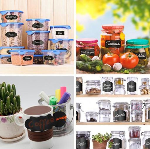 Наклейки для кухни грифельные Ассорти Меловые 8шт. (0970) Лист 10х15 см - Мой органайзер фото 12