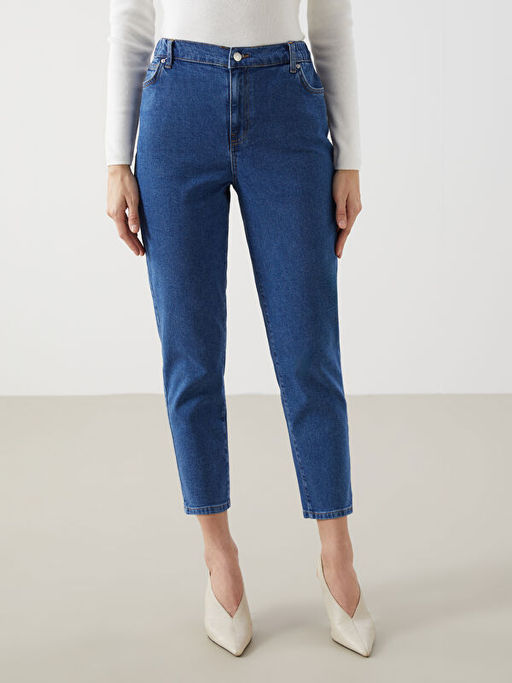 Mom Fit Kad?n Jean Pantolon