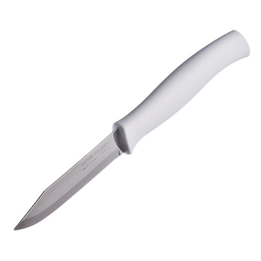 Нож овощной Tramontina Athus 8см, пластик.белая ручка (23080/083)