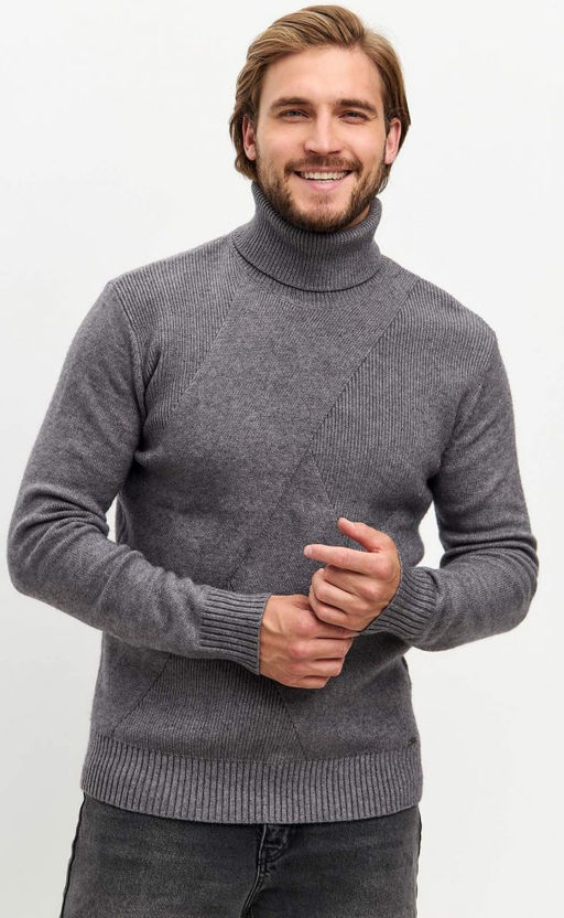 Водолазка F421-1528 grey melange - Fine joyce фото 10