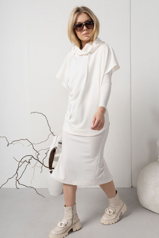 Платье AMORI 9818 молоко  фото 5