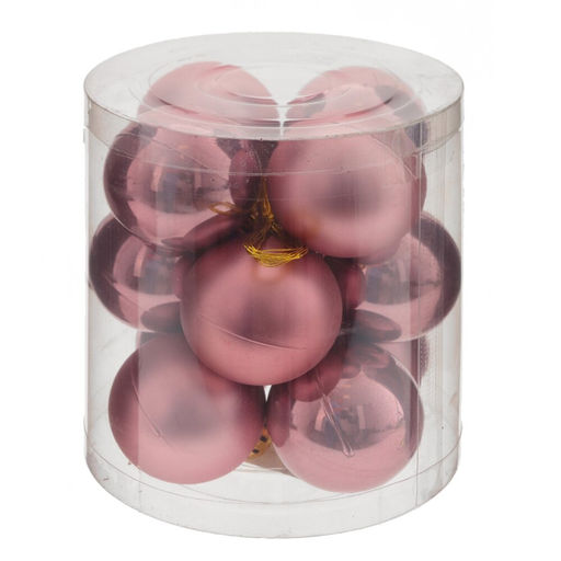 Набор из 12шт Украшение новогоднее "Шар", D 4 см, L4 W4 H5 см