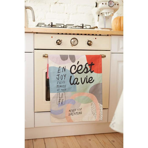 Полотенце Этель Се ля ви 40х73 см, 100% хлопок, саржа 190 г/м2  фото 2