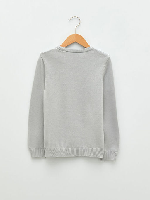 Bisiklet Yaka Basic Uzun Kollu Erkek ?ocuk Triko Kazak - Waikiki фото 2