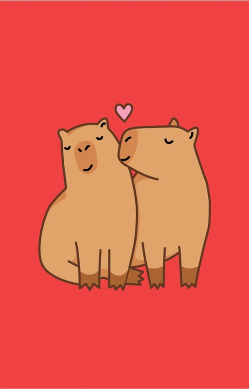 Держатель для карт Capybara love (6,5 х 10,4 см)