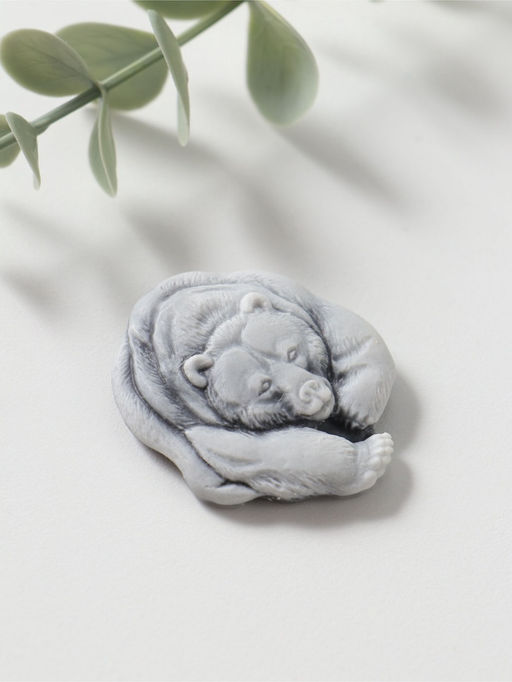 Магнит "Медведь" (вид спереди), 4,5см