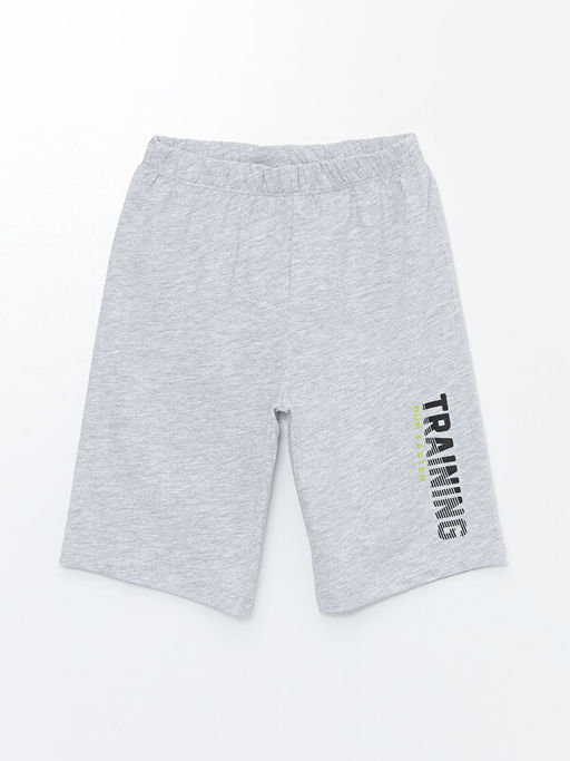 Beli Lastikli Bask?l? Erkek ?ocuk Pijama ?ort 2li - Waikiki фото 2