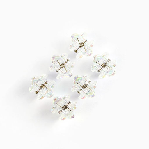 Краб для волос Для тебя с любовью, набор 6 шт., 1.5?1.5 см - Art beauty фото 5