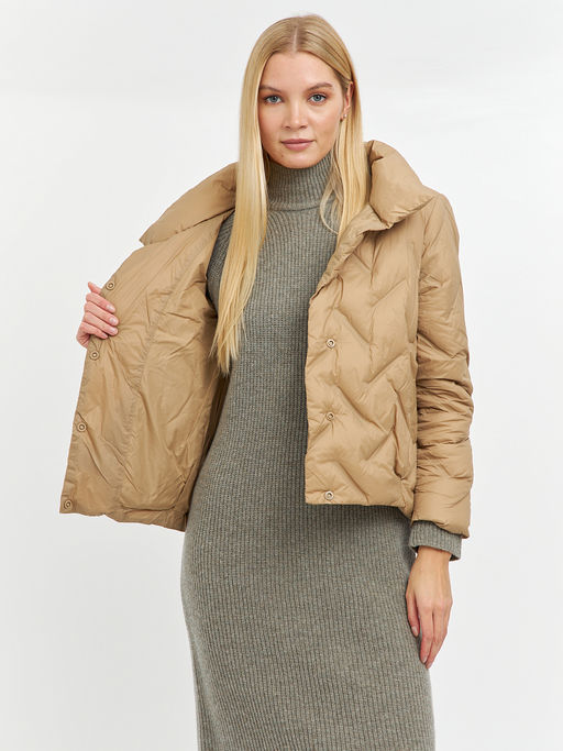 Пуховик женский укороченный на кнопках - Glenfield фото 5
