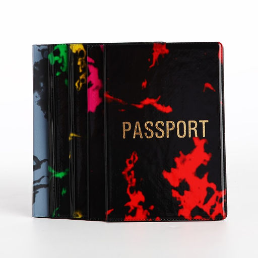 Цена за 3 шт. Обложка для паспорта, цвет МИКС