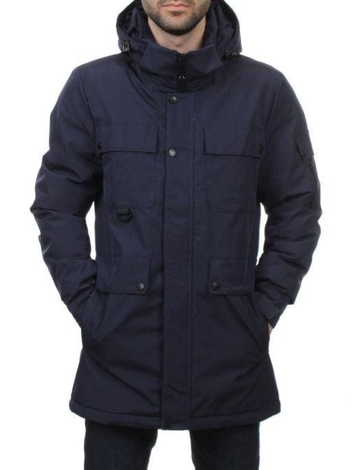 2185 DK. BLUE Куртка мужская зимняя облегченная (130 гр. холлофайбер)