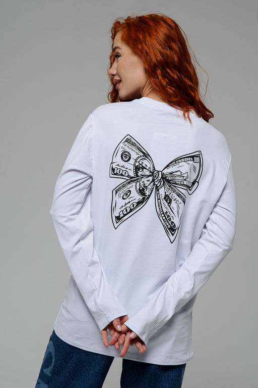 8513 Футболка с длинным рукавом женская