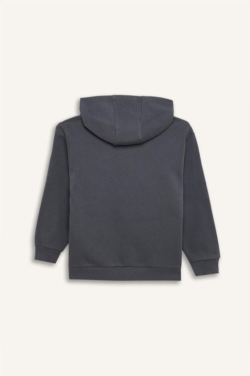 Толстовка с капюшоном и карманами-кенгуру для мальчиков Бэтмен - Defacto фото 3