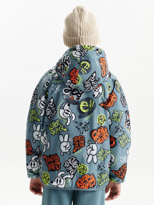 PELICAN, двусторонняя ветровка для мальчиков, Джинс