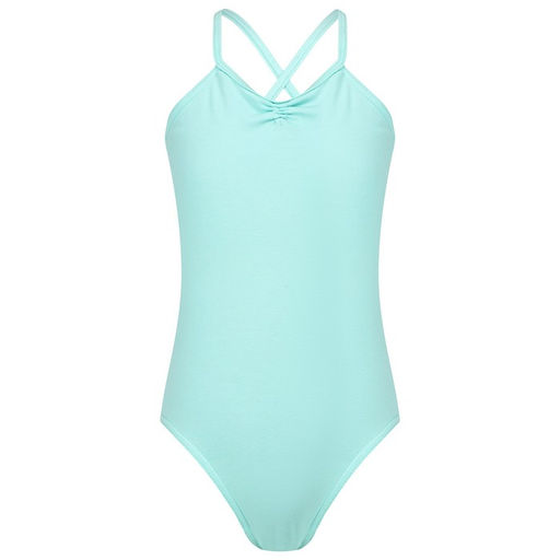 Купальник гимнастический Grace Dance, на тонких бретелях, р. 40, цвет ментол  фото 3