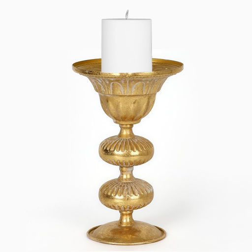 Подсвечник металл «Ярусы» для одной свечи 16×16×25 см