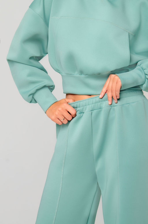 Арт. 2805 Костюм с брюками женский 42-48 (4 шт) Цвет:мята