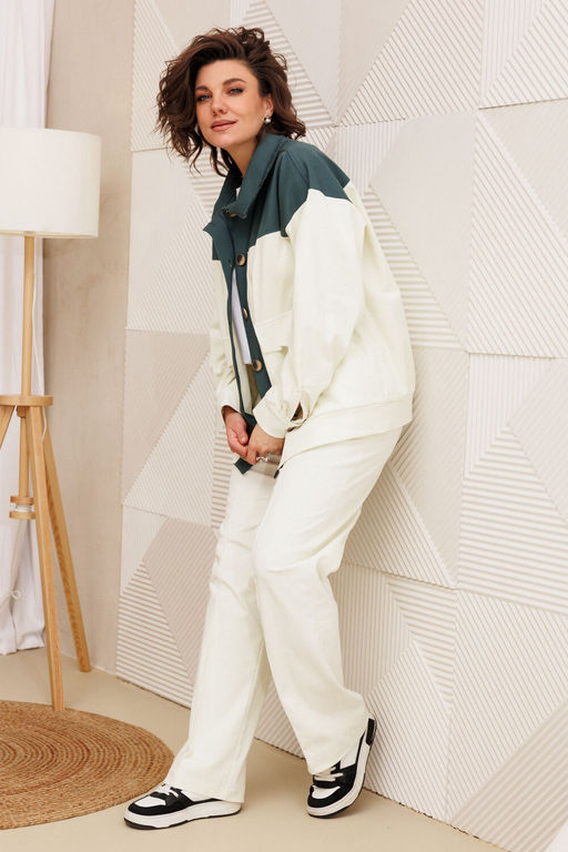 Брюки BegiModa 6081 молочный  фото 3