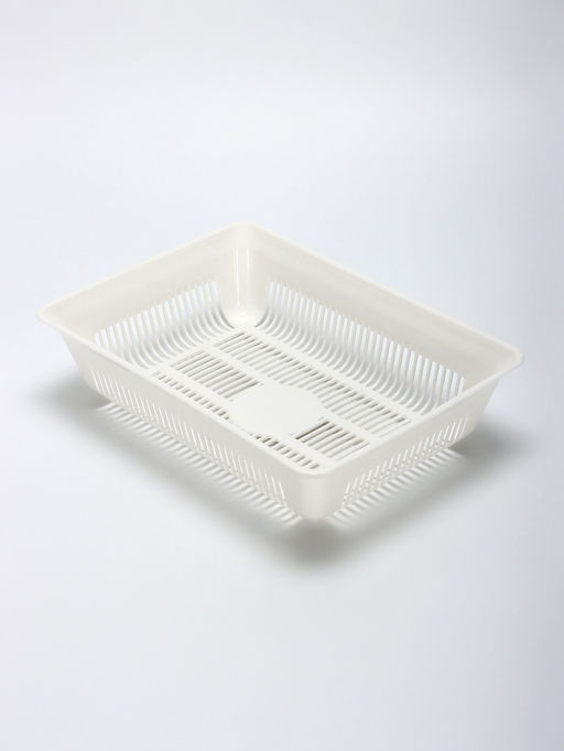 Туалет глубокий с сеткой 36×25×9 см, белый/бежевый