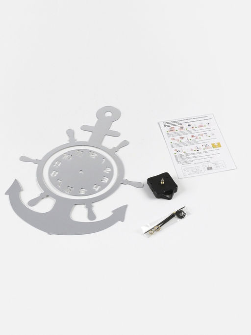 Часы настенные интерьерные Якорь, 3D, наклейка, 45?31 см