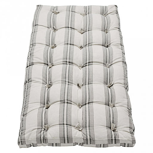 Матрас ватный ГОСТ Стандарт/напольный, 90х200х8см, наполнитель ВАТА "БЗ" (РВ белая), РФ ГОСТ, выдерживает многократную обработку в дезкамере при температуре 130гр, чехол с бортиками, тик натуральный (хлопок 100%), упаковка пакет-туба ПВХ 90х50см, 0,1